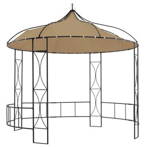 vidaXL varikatus 300 x 290 cm, pruunikashall, &uuml;mmargune