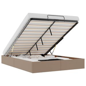 vidaXL Ottomani voodiraam ilma madratsita, 140x190cm, kunstnahk