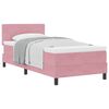 vidaXL Karbi vedrumadrats madratsiga peaga Roosa 90 x 190 cm Samet