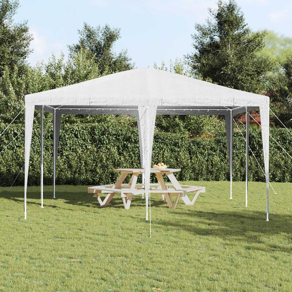 vidaXL Pidutelgid Valge 400 x 400 x 266 cm Polüester ja teras
