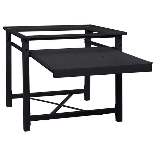 vidaXL Pesumasina pedestal Must 64 x 55 x 32.5 cm Teras