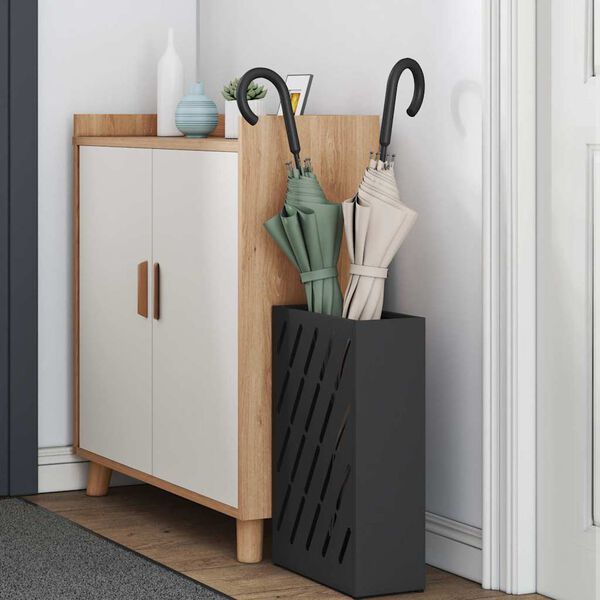 vidaXL Hoidik ja riputustugi Must 28 x 12 x 41 cm Teras