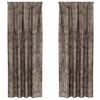 vidaXL Satiinist kardinad 2 tk Cappuccino 245 x 140 cm Samet