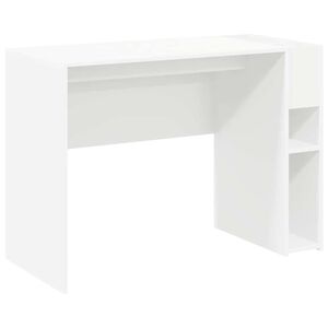 vidaXL Laud Valge Tehispuit 109 x 50 x 78 cm