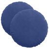 vidaXL Istumispatjad 2 pcs Politsei sinine &Oslash; 40 x 13 cm Samet
