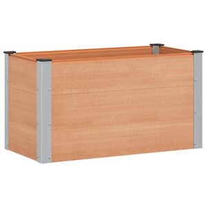 vidaXL K&otilde;rgendatud aia taimelava Pruun 100 x 50 x 54 cm