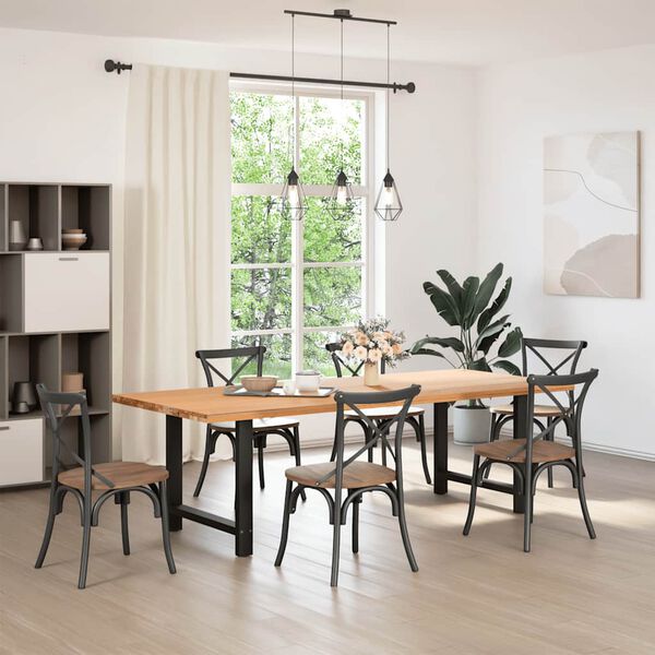 vidaXL s&ouml;&ouml;gilaua jalad, mustad, 2 tk, 70 x (72&ndash;73) cm, terasest