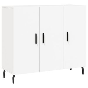 vidaXL puhvetkapp, valge, 90 x 34 x 80 cm, tehispuit