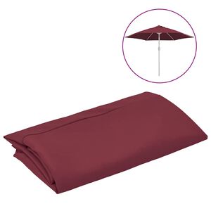 vidaXL asenduskangas aia p&auml;ikesevarjule, bordoopunane, 300 cm