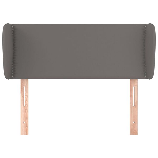 vidaXL voodipeats servadega, hall, 83x23x78/88 cm, kunstnahk