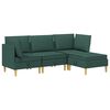 vidaXL Modulaarne diivanisari koos ladustamisega 4 pcs Tumeroheline