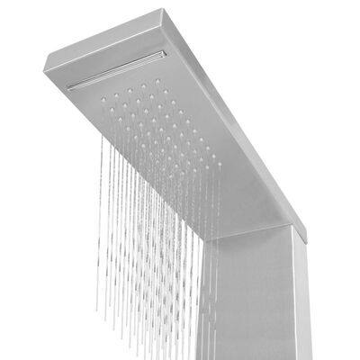 vidaXLi dušipaneeli süsteem, roostevaba teras, kandiline