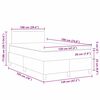 vidaXL LED Box Spring Voodi peaga Helehall ja valge 120 x 190 cm