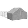 vidaXL Outdoor Dog Kennel Run 7x3x1,9 m tsingitud terasega