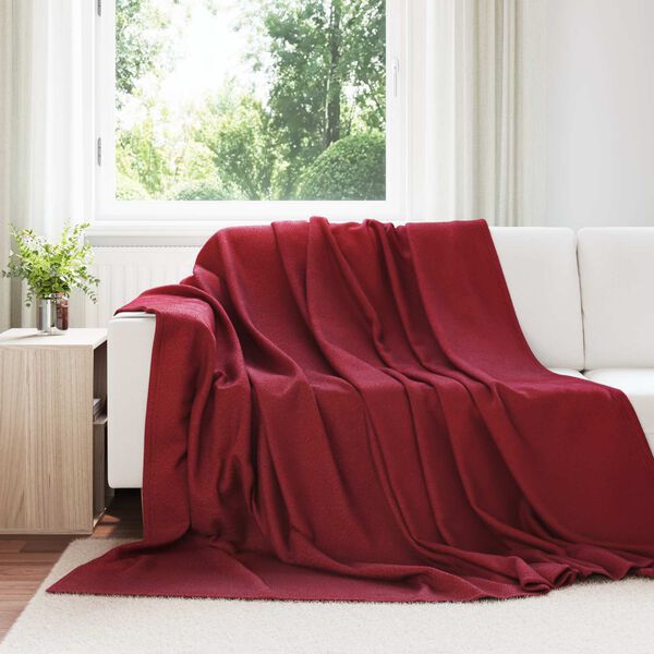 vidaXL Viskab tekid 24 pcs Bordeaux punane 270 x 240 cm Fliis