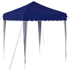 vidaXL &Uuml;hepuuline peotelk 195 x 195 x 245 cm Sinine Oxfordi kangas