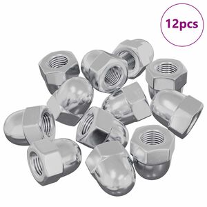 vidaXL P&auml;hkel 12 pcs H&otilde;bedane M6 x 10 mm Raud