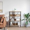 vidaXL Raamatukapp K&auml;sit&ouml;&ouml;puu 82 x 32 x 112 cm Tehispuit