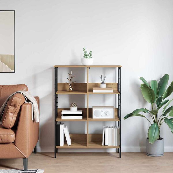 vidaXL Raamatukapp K&auml;sit&ouml;&ouml;puu 82 x 32 x 112 cm Tehispuit