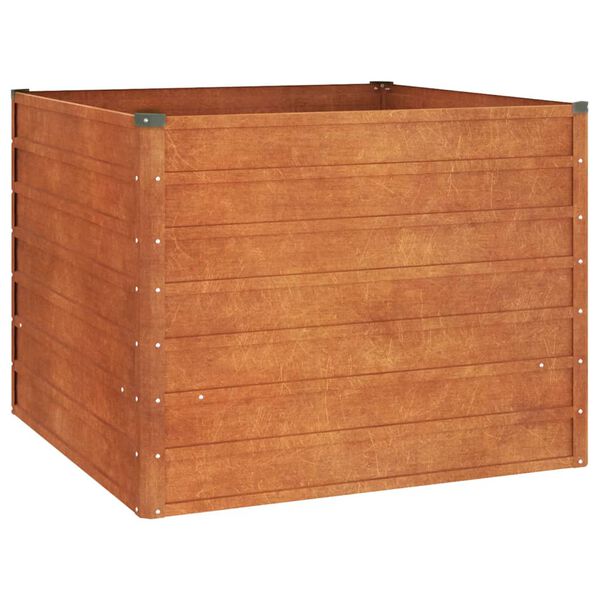 vidaXL taimekast, rooste, 100x100x77 cm, Corten-teras