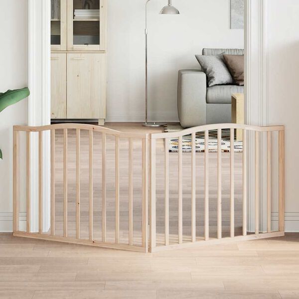 vidaXL kokkupandav koerav&auml;rav, 2 paneeli, 160 cm, paplipuit