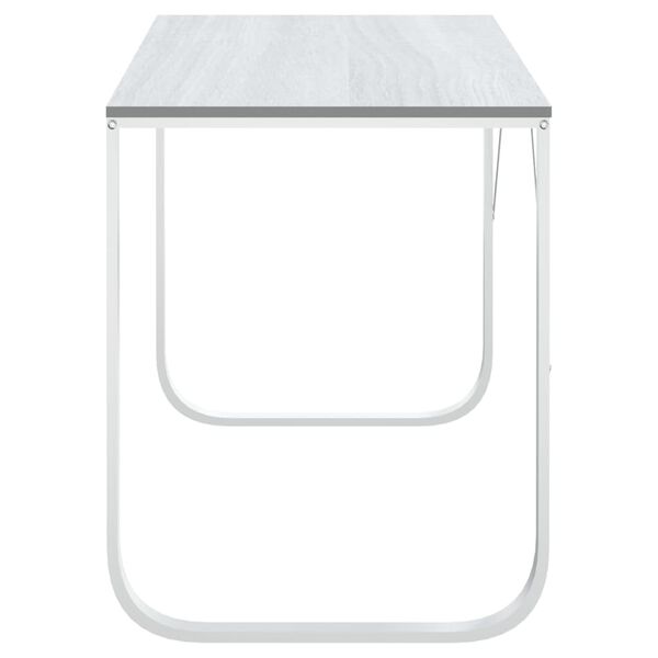 vidaXL kirjutuslaud, valge 110x60x73 cm puitlaastplaat