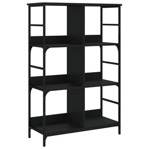 vidaXL raamaturiiul, must, 78,5x33x117,5 cm, tehispuit