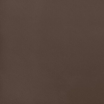 vidaXL voodiraam peatsiga,pruun, 200x200 cm, kunstnahk