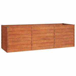 vidaXL taimekast, rooste, 240x80x77 cm, Corten-teras