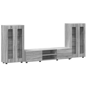 vidaXL Telerikapi komplekt sahtliga FLORIN 3 pcs Hall Sonoma Tehispuit