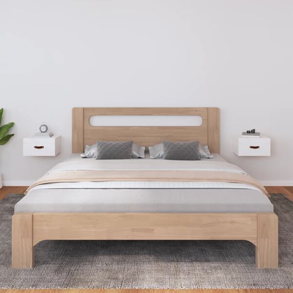 vidaXL seinale kinnitatavad öökapid 2 tk, valge, 40 x 29,5 x 22 cm