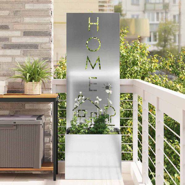 vidaXL Aia privaatsuse kate H&otilde;bedane 50 x 140 cm Tsingitud teras