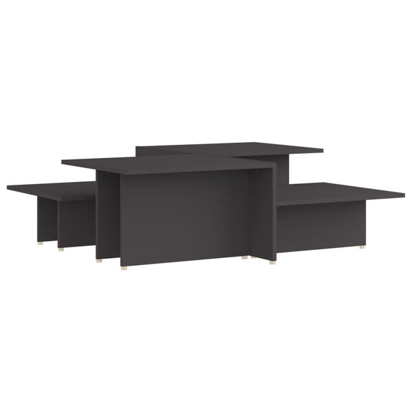 vidaXL kohvilaud 2 tk, hall, 111,5 x 50 x 33 cm, tehispuit