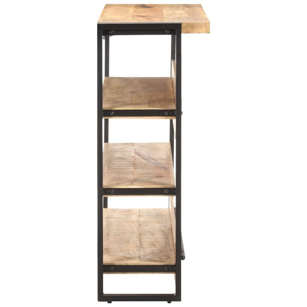 vidaXL baarilaud, 120 x 40 x 101 cm, toekas töötlemata mangopuit