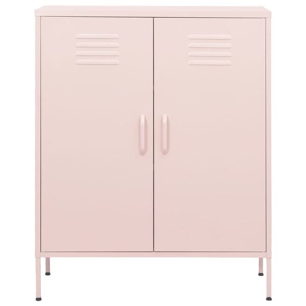 vidaXL hoiukapp, roosa, 80 x 35 x 101,5 cm, teras