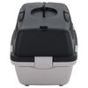 vidaXL lemmiklooma transpordipuur, hall ja must, 48 x 32 x 31 cm PP