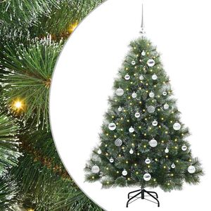 vidaXL Tehisj&otilde;ulupuu koos 150 LED-iga Roheline 150 cm PE ja PVC
