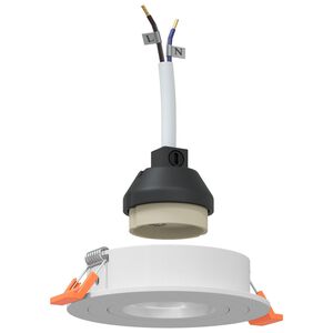 vidaXL Spotivalgus 6 pcs Valge 9 x 9 x 2 cm Alumiinium