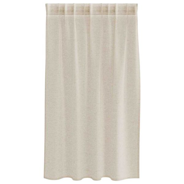 vidaXL Voile Kardin 2 pcs Liivakarva 140 x 140 cm Polüester