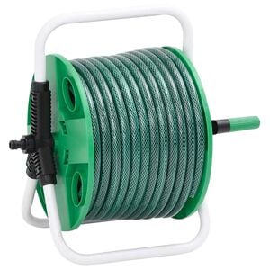 vidaXL vabalt seisev voolikurull liitmikukomplektiga, 0,5" 20 m PVC
