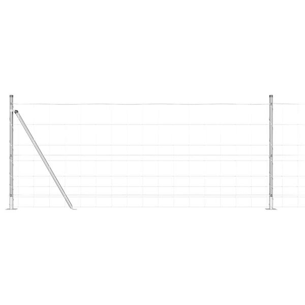 vidaXL Aiapost Galvaniseeritud 50 x 1 m Teras