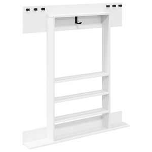 vidaXL Billiardi keppide hoidja Tehispuit 93 x 12 x 103 cm Valge