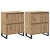 vidaXL K&otilde;ide 2 pcs K&auml;sit&ouml;&ouml;puu 60 x 35 x 70 cm