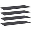 vidaXL riiuliplaadid 4 tk, hall, 100x40x1,5 cm, puitlaastplaat