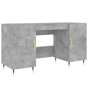 vidaXL kirjutuslaud, betoonhall, 140 x 50 x 75 cm, tehispuit
