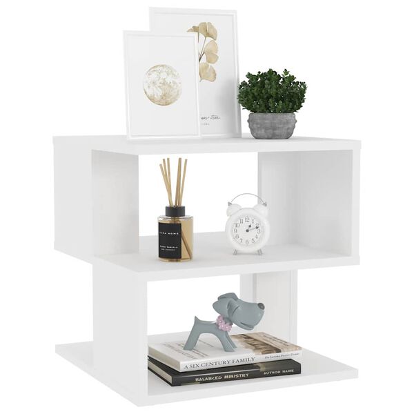 vidaXL lisalaud, valge, 40x40x40 cm, tehispuit