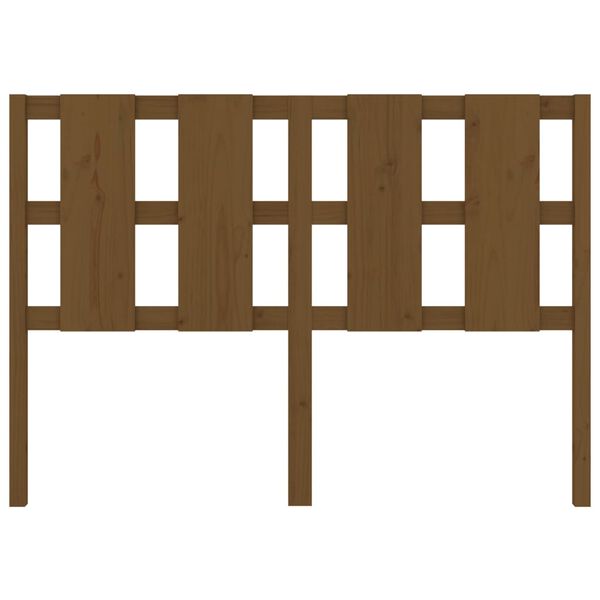 vidaXL voodipeats, meepruun, 125,5 x 4 x 100 cm, m&auml;nnipuit