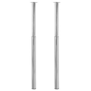 2 teleskoop-lauajalga, kroom, 710-1100 mm