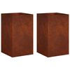 vidaXL Aia istutuspot 2 tk Rooste 30 x 30 x 40 cm