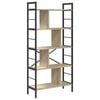 vidaXL Raamatukapp 9 tasandit 75 x 30 x 156 cm Tehispuit Sonoma tamm